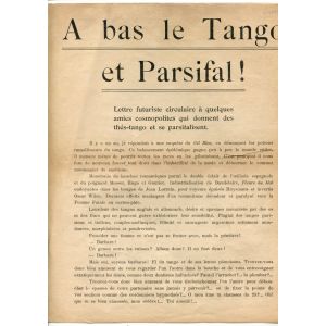 A Bas le Tango et Parsifal!