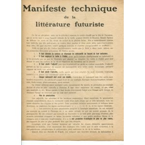 Manifeste Technique de la Littérature Futuriste
