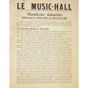 Le Music-Hall - Manifeste Futuriste