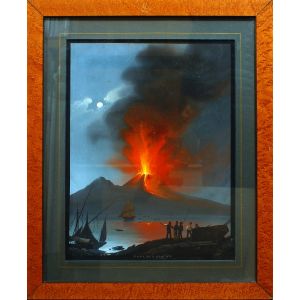Camillo de Vito - Eruption of Vesuvius in the 19th Century - Old Masters' Art