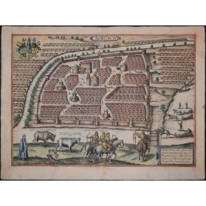 Moscow, Antique Map from 