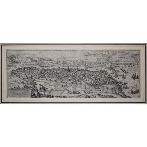 Barcelona, Antique Map from 