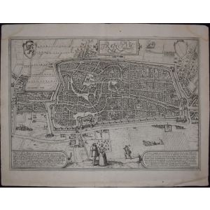 Utrecht, Antique Map from 