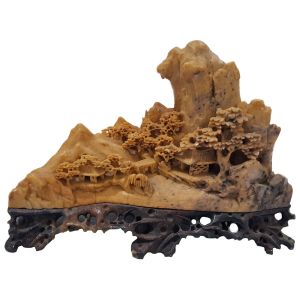 Chinese Soapstone Landscape Sculpture -SOLD