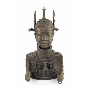 Bronze Bust of African Woman Antenata