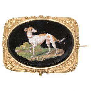 Small Plate with Greyhound by Anonymous - Decorative Object