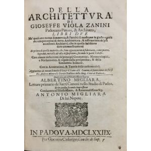 Della Architettura di Gioseffe Viola Zanini Padouano Pittore & Architetto Libri Due