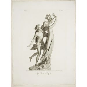 Apollo, e Dafne by Pietro Bettelini - Old Masters Original Print