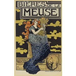 Bieres De La Meuse by Marc Auguste Bastard (after) - Modern Artwork