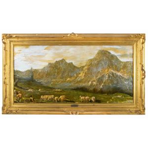 Mountainscape with Pasture - Gino Federici - Modern Art