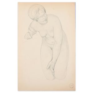 Kneeling Nude by Paul Garin - Modern Artwork