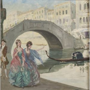 Pair of Italian Oil Paintings  