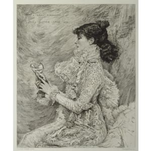 Portrait de M.lle Sarah Bernhardt - SOLD