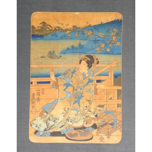 Japan Woman by  Utagawa Kunisada - Modern Artwork