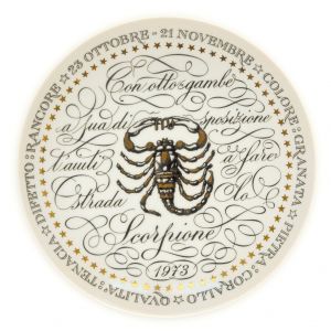 Scorpio - from Zodiac Plate Series by Piero Fornasetti - Design and Decorative Object