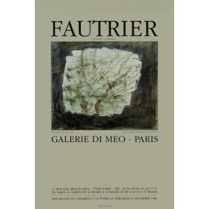 Fautrier - Exhibition Poster Galerie Di Meo - 1986