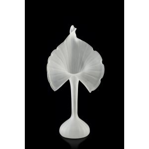 Vintage White Satin Glass Jack - Design and Decorative Objects