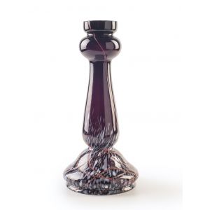 Violet Glass Candle-Holder