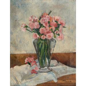Vase With Flowers by Alfiero Cappellini - Modern Artworks