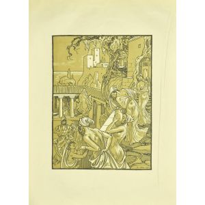 The Carries Of Amphorae by Ferdinand Bac - Modern Artwork
