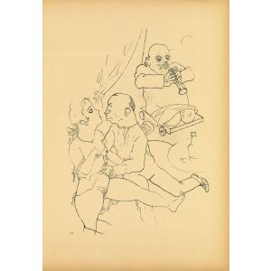 Serenade from Ecce Homo by George Grosz - Modern Artwork