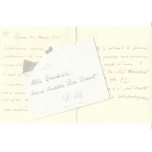 Autograph Letter by Palazzeschi