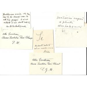 4 Aldo Palazzeschi's Business Cards - Manuscripts