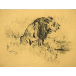 Lion by Wilhelm Lorenz - Modern Artwork