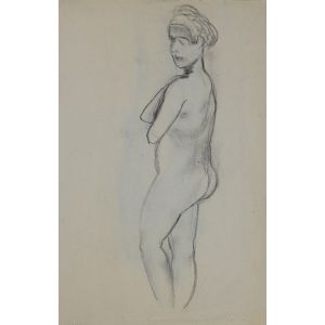 Naked woman by André Meaux-Saint-Marc