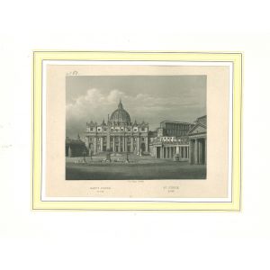 Ancient View of Saint Peter - Rome