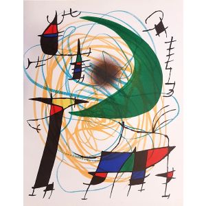Miró Lithographe I - Plate V
