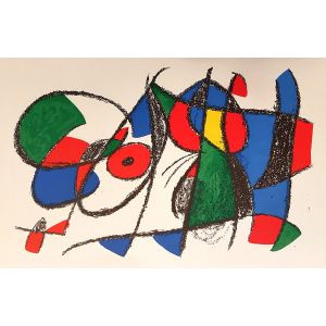 Miró Lithographe II - Plate VIII 