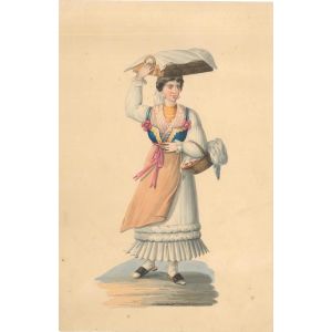 Woman with baskets
