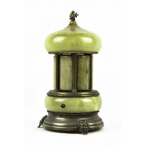 Vintage Nephrite and Metal Carillon