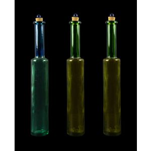 Vintage Colored Glass Bottles