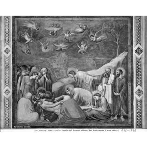 Christ Dead Surrounded Women, Apostles and Angels from the Cappella degli Scrovegni- Vintage Photo Detail