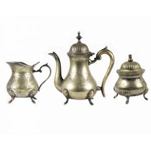 Vintage Brass Tea Set