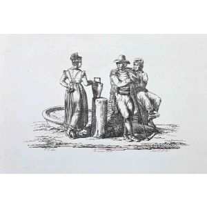 Anonymous - Roman Scene - Old Masters Art