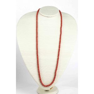 Mediterranean Coral and Diamonds Necklace - SOLD