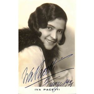 Iva Pacetti Autographed Photocard - SOLD