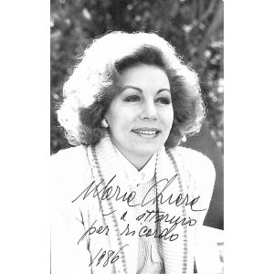 Maria Chiara Pizzoli Autographed Photograph - SOLD