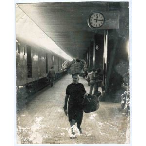 In the Station- Vintage Photograph
