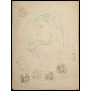 Study for a Medal with Dante's Portrait