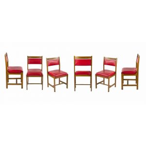 Set of Red Chairs