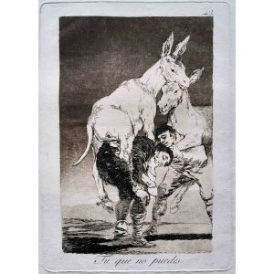 Francisco Goya - Tu que no puedes from 