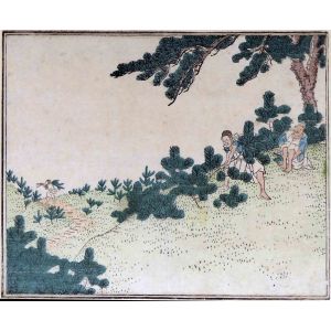 Utagawa Hiroshige - Harvesting Young Cedars - Old Masters' Art