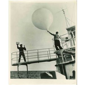Seamen Checking Weather- American Vintage Photograph