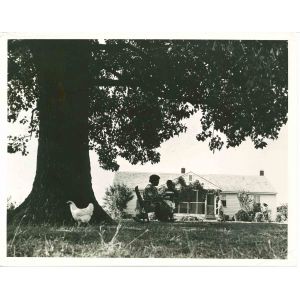 The Farmer's Home- American Vintage Photograph