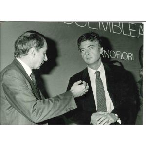 Claudio Martelli and Giuliano Amato - Vintage Photograph