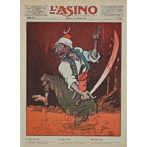 L'Asino, Art Magazine, Year 24, no. 43, 1915